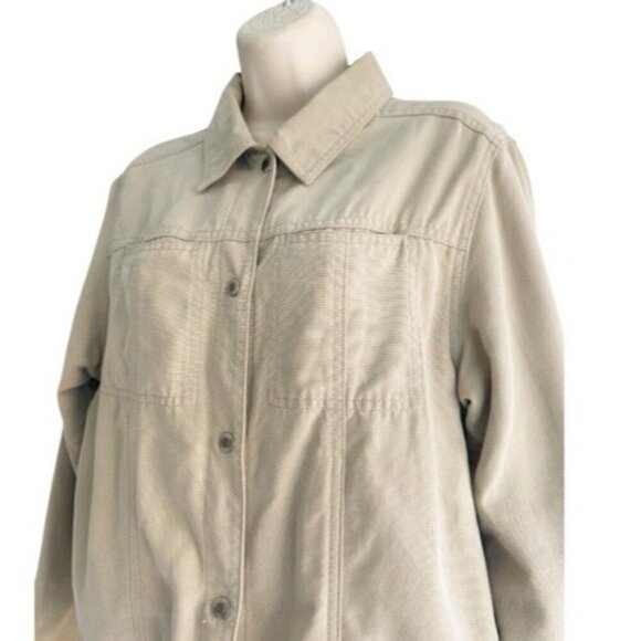 Royal Robbins Women's Sz M Tan Snap Front Lightweight Casual Jacket - Picture 2 of 7
